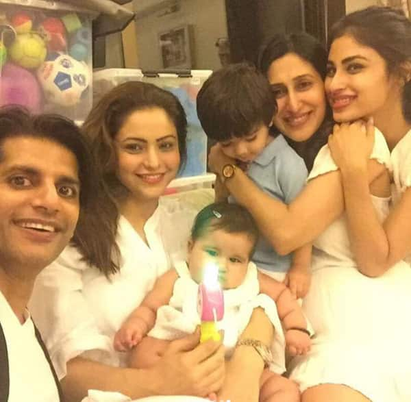 Even Karanvir Bohra's daughters couldn't resist Naagin 2 actress Mouni