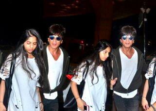 Shah Rukh Khan sees off his daughter Suhana at the airport and we have it captured in 7 clicks Shah Rukh Khan sees off his daughter Suhana at the airport and we have it captured in 7 clicks