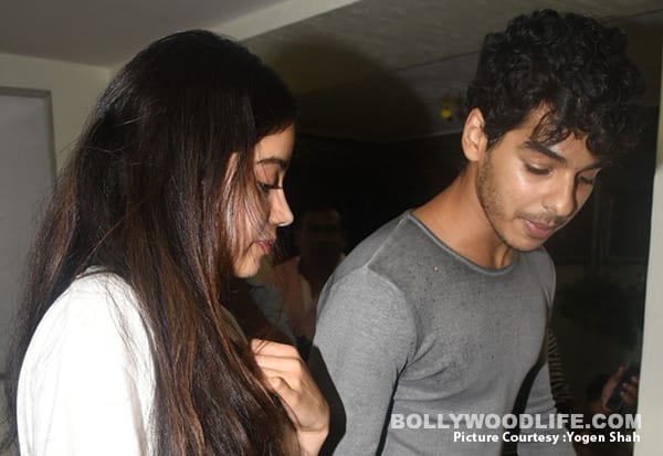 Jhanvi Kapoor And Ishaan Khattar Spotted At The Special Screening Of