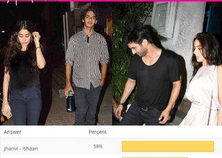 Jhanvi Kapoor-Ishaan Khattar BEAT Sara Ali Khan-Sushant Singh Rajput to be the most awaited jodi - View poll results Jhanvi Kapoor-Ishaan Khattar BEAT Sara Ali Khan-Sushant Singh Rajput to be the most awaited jodi - View poll results
