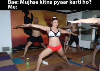 Rakhi Sawant's sweaty Yoga session is a field of memes! Rakhi Sawant's sweaty Yoga session is a field of memes!