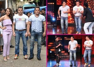 Salman Khan and Sonakshi Sinha's Dabangg reunion on Nach Baliye 8 - View HQ pics Salman Khan and Sonakshi Sinha's Dabangg reunion on Nach Baliye 8 - View HQ pics