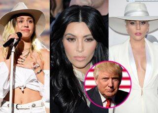 Kim Kardashian, Lady Gaga and Miley Cyrus slam US President Donald Trump for banning transgender people from military Kim Kardashian, Lady Gaga and Miley Cyrus slam US President Donald Trump for banning transgender people from military
