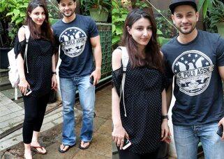 Pregnant Soha Ali Khan steps out with hubby Kunal Khemu for a lunch date - view pics Pregnant Soha Ali Khan steps out with hubby Kunal Khemu for a lunch date - view pics