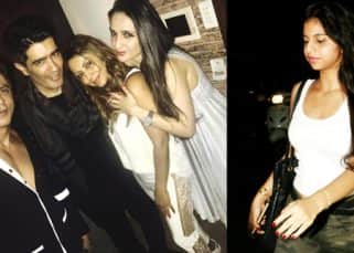 Shah Rukh Khan and Gauri Khan party hard while Suhana catches a movie with Shah Rukh Khan and Gauri Khan party hard while Suhana catches a movie with