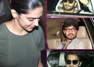 What was boyfriend Ranveer Singh doing at Deepika Padukone's work meets with Varun Dhawan and Irrfan Khan? View HQ pics What was boyfriend Ranveer Singh doing at Deepika Padukone's work meets with Varun Dhawan and Irrfan Khan? View HQ pics
