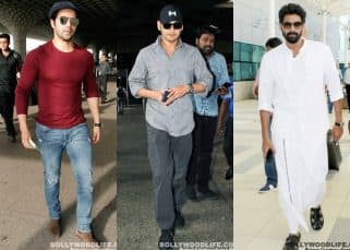 Varun Dhawan, Mahesh Babu, Rana Daggubati, Ishaan Khattar spotted at the airport - view HQ pics Varun Dhawan, Mahesh Babu, Rana Daggubati, Ishaan Khattar spotted at the airport - view HQ pics