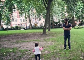 Shahid Kapoor and Misha spend Sunday playing at a park - view pic Shahid Kapoor and Misha spend Sunday playing at a park - view pic