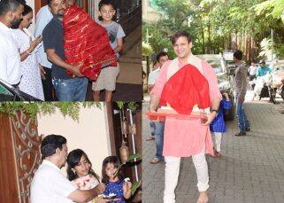 Ganesh Chaturthi 2017: Sanjay Dutt and Vivek Oberoi welcome Lord Ganesha with a bright smile Ganesh Chaturthi 2017: Sanjay Dutt and Vivek Oberoi welcome Lord Ganesha with a bright smile