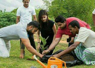 Anushka Sharma and Virat Kohli go on a green date - view pics Anushka Sharma and Virat Kohli go on a green date - view pics