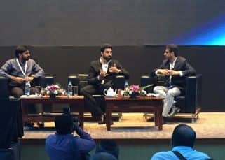 Abhishek Bachchan addresses the Indian School of Business Leadership Summit about unleashing India's sports potential Abhishek Bachchan addresses the Indian School of Business Leadership Summit about unleashing India's sports potential