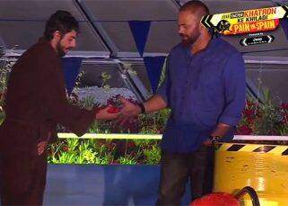 Khatron Ke Khiladi 8, epi 16: Karan Wahi gets eliminated, Hina Khan, Ravi Dubey, Monica Dogra's 'makaan' is taken away Khatron Ke Khiladi 8, epi 16: Karan Wahi gets eliminated, Hina Khan, Ravi Dubey, Monica Dogra's 'makaan' is taken away