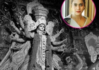 Kajol is wondering aloud how Durga Maa will look like this year - view pic Kajol is wondering aloud how Durga Maa will look like this year - view pic