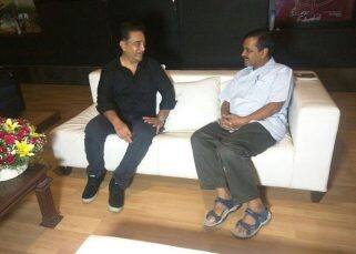 Why is Kamal Haasan meeting up with Delhi CM Arvind Kejrwal? View pics Why is Kamal Haasan meeting up with Delhi CM Arvind Kejrwal? View pics