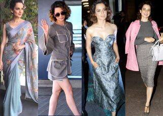 Navratri 2017: Kangana Ranaut is here to stun you with her sartorial choices in grey colour on Day 3 of the festival Navratri 2017: Kangana Ranaut is here to stun you with her sartorial choices in grey colour on Day 3 of the festival