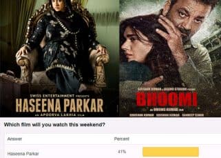 Fans are eager to watch Shraddha Kapoor's Haseena Parkar and Sanjay Dutt's Bhoomi this weekend Fans are eager to watch Shraddha Kapoor's Haseena Parkar and Sanjay Dutt's Bhoomi this weekend