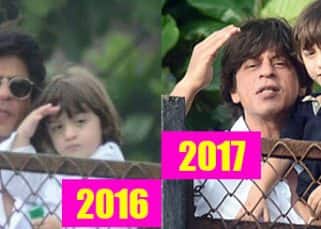 AbRam Khan is all grown up! Shah Rukh Khan joins his son in wishing fans Eid Mubarak - view HQ pics AbRam Khan is all grown up! Shah Rukh Khan joins his son in wishing fans Eid Mubarak - view HQ pics