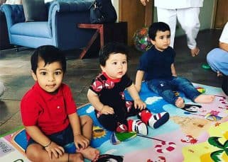 Future BFFs Taimur Ali Khan and Laksshya go on a play date - view pic Future BFFs Taimur Ali Khan and Laksshya go on a play date - view pic