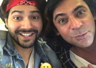 What is Sunil Grover doing with Varun Dhawan? View pic What is Sunil Grover doing with Varun Dhawan? View pic
