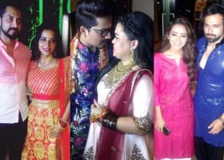 Bharti Singh and Harsh Limbachiyaa wedding: The soon-to-be bride and groom are all smiles at their Mata Ki Chowki - view HQ pics Bharti Singh and Harsh Limbachiyaa wedding: The soon-to-be bride and groom are all smiles at their Mata Ki Chowki - view HQ pics
