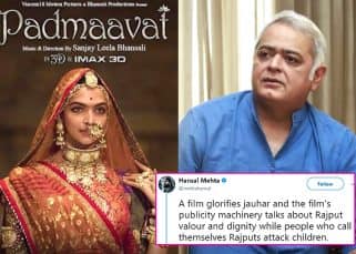 Did Hansal Mehta slam Deepika Padukone's Padmaavat for 'glorifying jauhar'? Did Hansal Mehta slam Deepika Padukone's Padmaavat for 'glorifying jauhar'?