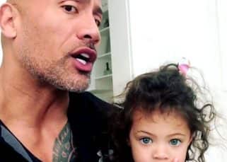 Dwayne Johnson teaches daughter Jasmine about girl power in the cutest fashion - watch video Dwayne Johnson teaches daughter Jasmine about girl power in the cutest fashion - watch video