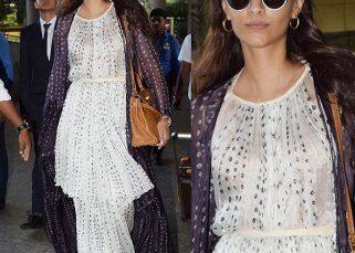 Sonam Kapoor returns to India; will she now join Farah Khan for her sangeet rehearsals? view HQ pics Sonam Kapoor returns to India; will she now join Farah Khan for her sangeet rehearsals? view HQ pics