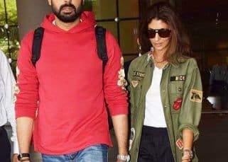 Abhishek Bachchan and sister Shweta Bachchan Nanda make a very stylish appearance at the airport - view pics Abhishek Bachchan and sister Shweta Bachchan Nanda make a very stylish appearance at the airport - view pics