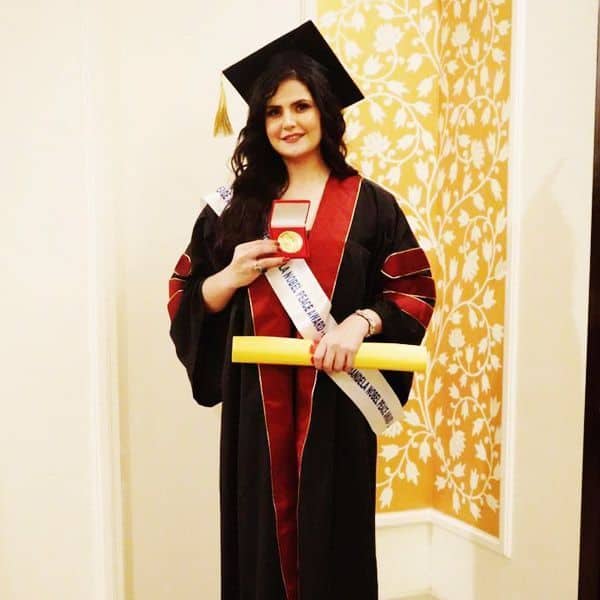 Zareen Khan joins Shah Rukh Khan and Amitabh Bachchan among Bollywood celebs  with doctorates — view pics - Today India