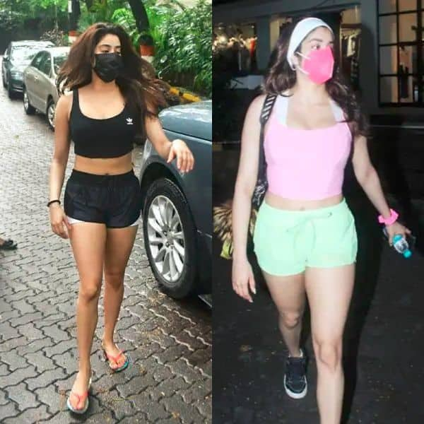 Good Luck Jerry actress Janhvi Kapoor once again slays the GYM HOTTIE look  in tight, figure-hugging leggings [View Pics]