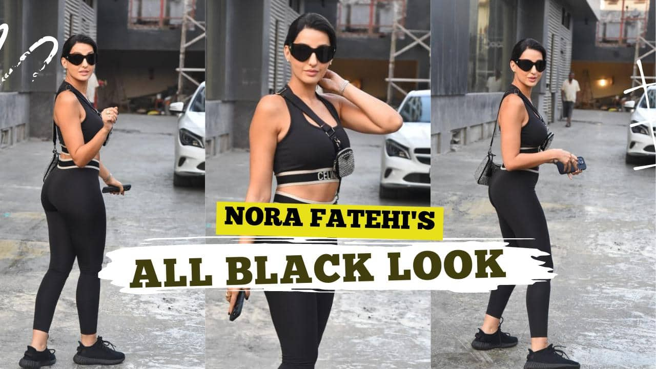 Nora Fatehi Raises Temperature In An All Black Look Watch Video