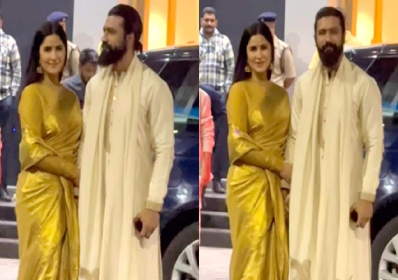 Ram Mandir Inauguration Katrina Kaif Looks Elegant In Golden Saree As