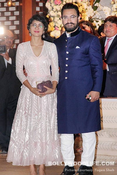 Aamir Khan attended the bash with his wife Kiran Rao
