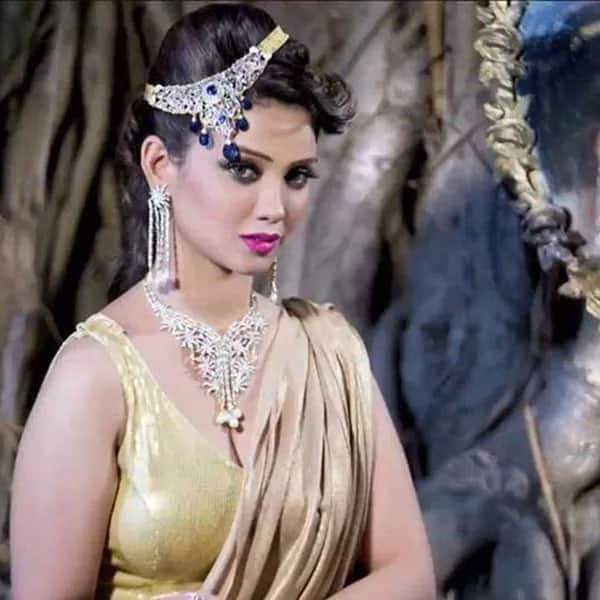 Adaa Khan clicked during a jewellery photo shoot