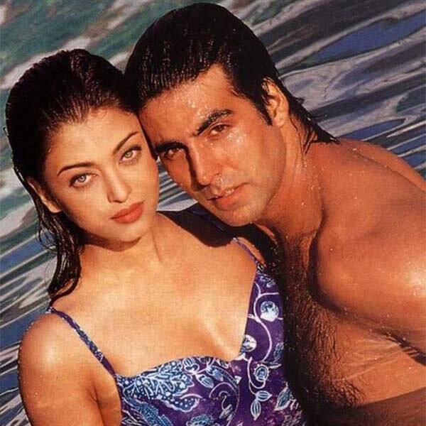 Akshay Kumar oozing hotness with Aishwarya Rai during a photo shoot