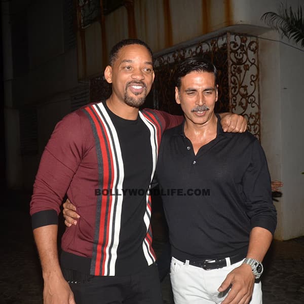 Akshay Kumar with Will Smith at his residence