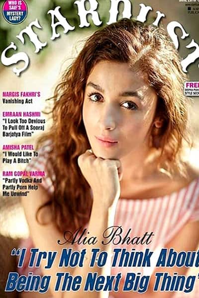 Alia Bhatt on cover of Stardust magazine