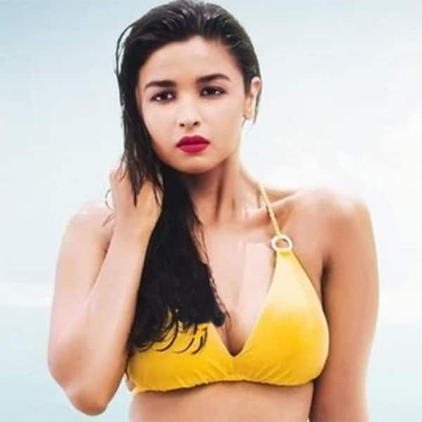 Alia Bhatt In Hot Yellow Bikini Swimwear Bikini Photos Alia Bhatt