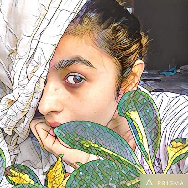 Alia Bhatt’s picture through Prisma app