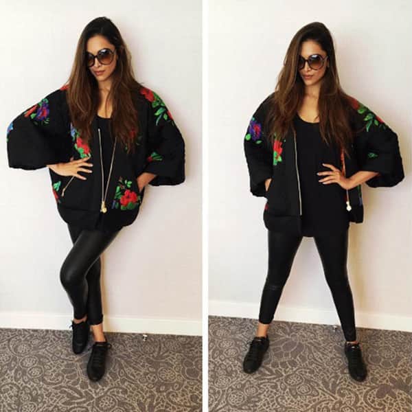 Deepika Padukone ditches the glam look and opts for casuals as she returns back to Mumbai