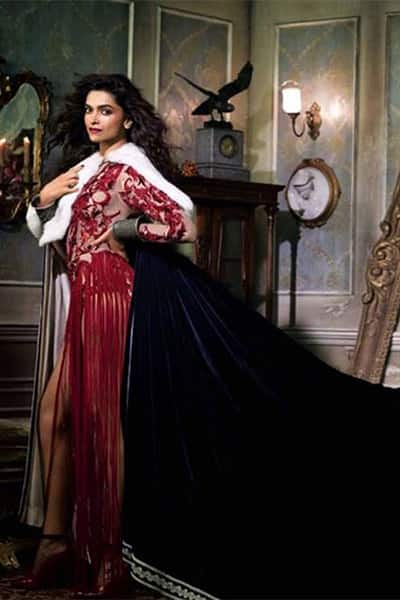 Deepika Padukone flaunting her hot legs in cape dress