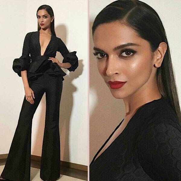Deepika Padukone looked HOT AF in her black outfit which she opted for last night