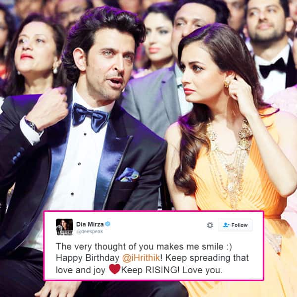 Dia Mirza had a sweet message for Hrithik Roshan