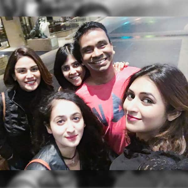 Ekta Kapoor with cast and crew of her show Ye Hai Mohabbatein in Australia