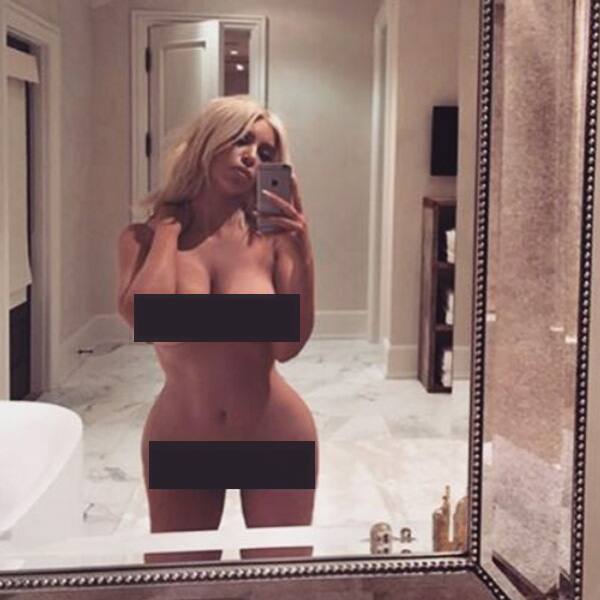 Kim Kardashian posts nude selfie for International Womens Day