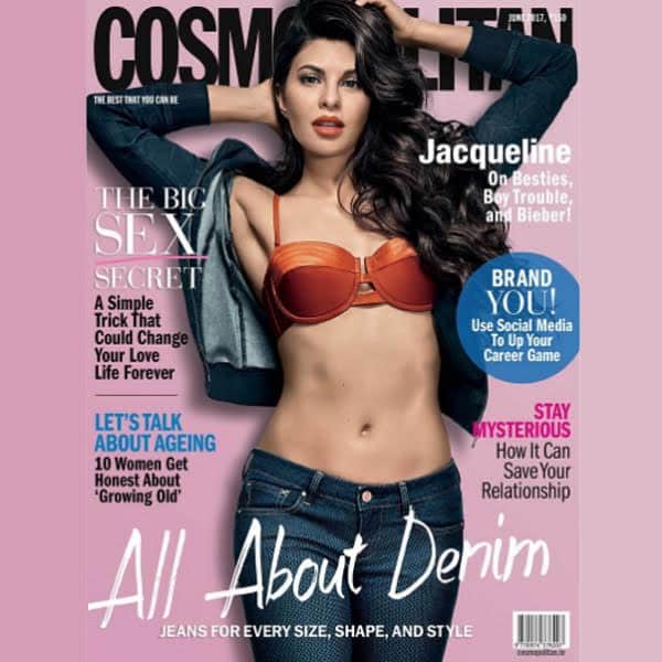 Jacqueline Fernandez graces the cover of Cosmopolitan this month