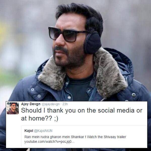 Kajol’s tweet for Ajay Devgn’s ‘Shivaay’ trailer