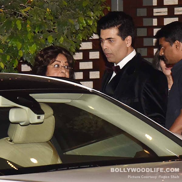 Karan Johar spotted while leaving the party alone