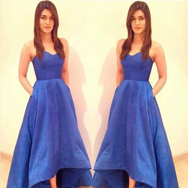 kriti sanon in blue kurti