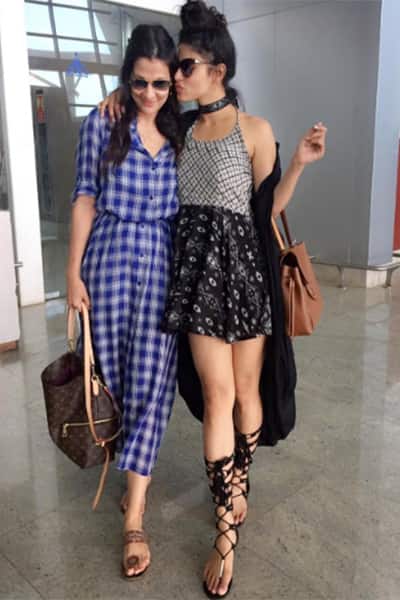 Mouni Roy clicked with her BFF at Goa airport